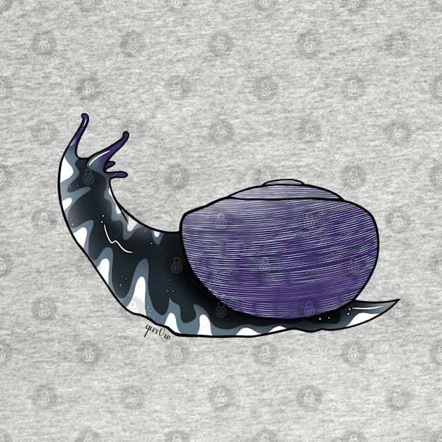 Asexual Pride Snail by Qur0w